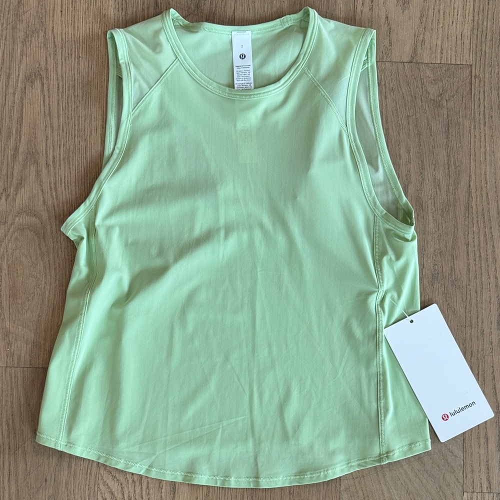 lululemon athletica sculpt cropped cross-vent tank